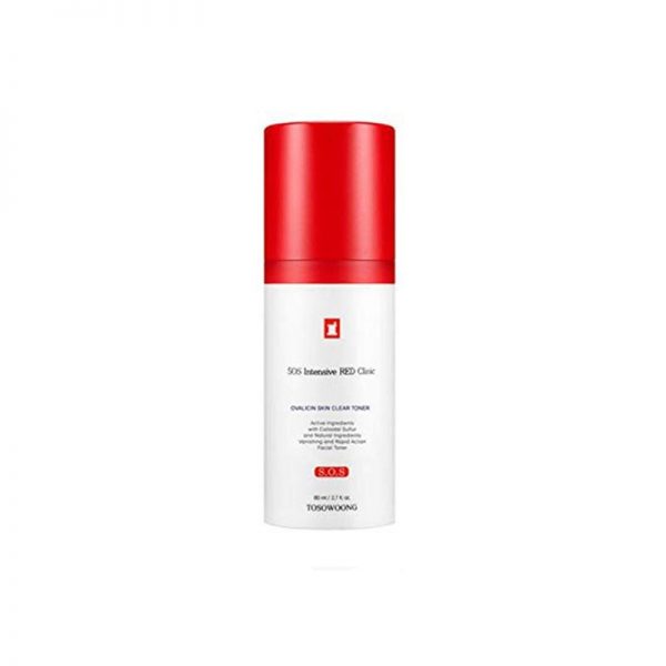 [ TOSOWOONG ] SOS Intensive Red Clinic Ovalicin Skin Clear Toner 80ml